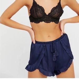 Free People Lavender Cascading Petal Shorts
